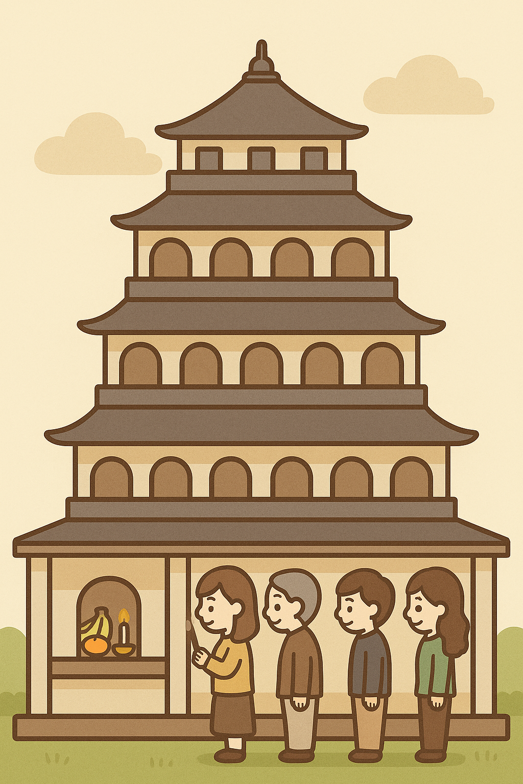 塔位排隊祭拜